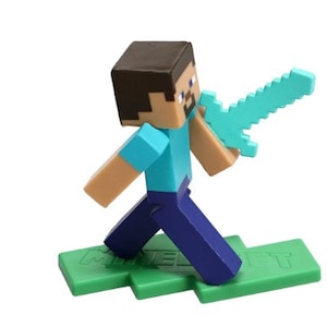 MINECRAFT Cake Toppers - MINECRAFT Characters - MINECRAFT Toys - Cake Toppers - Cake Decoration Steve