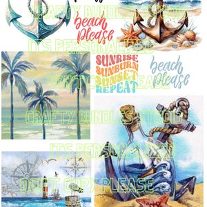 FREE SHIPPING USA Nautical Rice Paper, Coaster Rice Paper, Beach ...