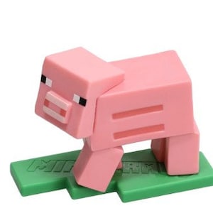 MINECRAFT Cake Toppers - MINECRAFT Characters - MINECRAFT Toys - Cake Toppers - Cake Decoration Pig