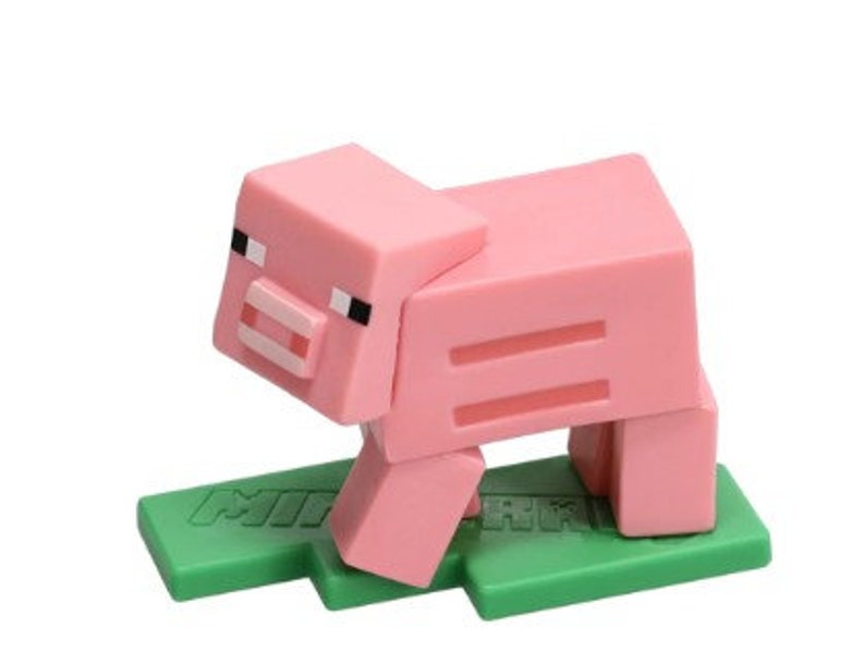 MINECRAFT Cake Toppers - MINECRAFT Characters - MINECRAFT Toys - Cake Toppers - Cake Decoration Pig