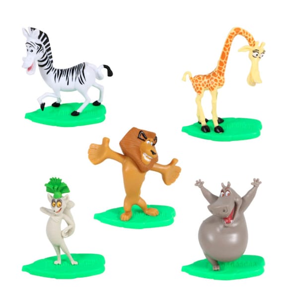 Madagascar Cake Toppers Madagascar Characters Madagascar Toys Cake Toppers Cake Decoration - Etsy