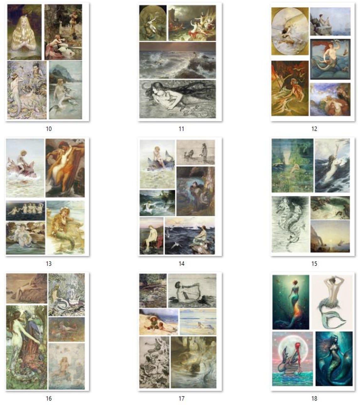FREE SHIPPING USA Nautical Rice Paper, Mermaids, Coaster Paper, Beach ...
