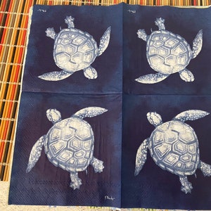 Turtle Napkin Tutorial Nautical Napkins, Beach Napkins, Nautical Napkins, Turtle Napkins ...