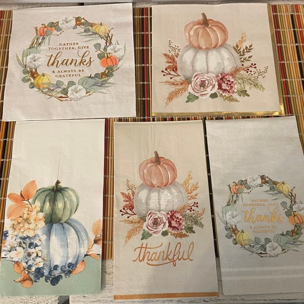 Autumn Napkins Etsy