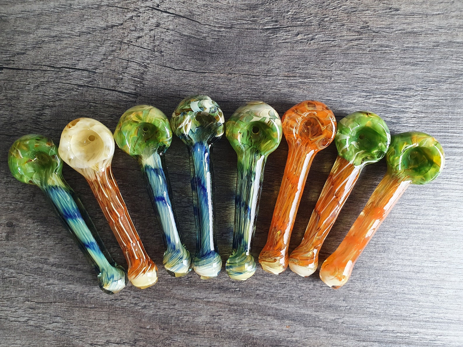 Glass spoon pipe smoking herbs Etsy