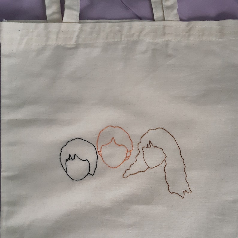 Harry Potter Golden Trio Embroidered Tote Bag