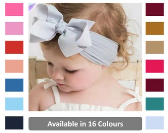 Baby Girl Bow Headband | Baby Bow Headwrap |  Newborn Headband | Baby Bow | Christmas Gift | Baby Gift