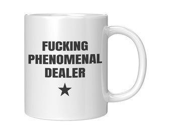 Tasse de revendeur, cadeau de revendeur, cadeau pour revendeur de casino, putain de revendeur phénoménal, anniversaire de revendeur, Noël de revendeur, cadeau de revendeur de voiture, revendeur de poker