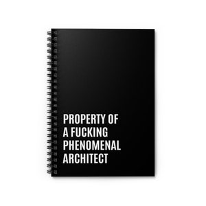 Architect Gift, Gift for Architect, Fucking Phenomenal Architect Notebook, Architect Journal, Architect Birthday, Architect Christmas Gift