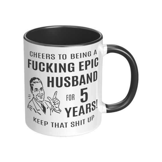 5th Anniversary Gifts for Husband Funny Husband Mug Husband Etsy