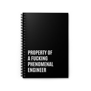 Engineer Gifts, Gift for Engineer, Fucking Phenomenal Engineer Notebook, Engineer Journal, Engineer Present, Engineer Birthday, Christmas