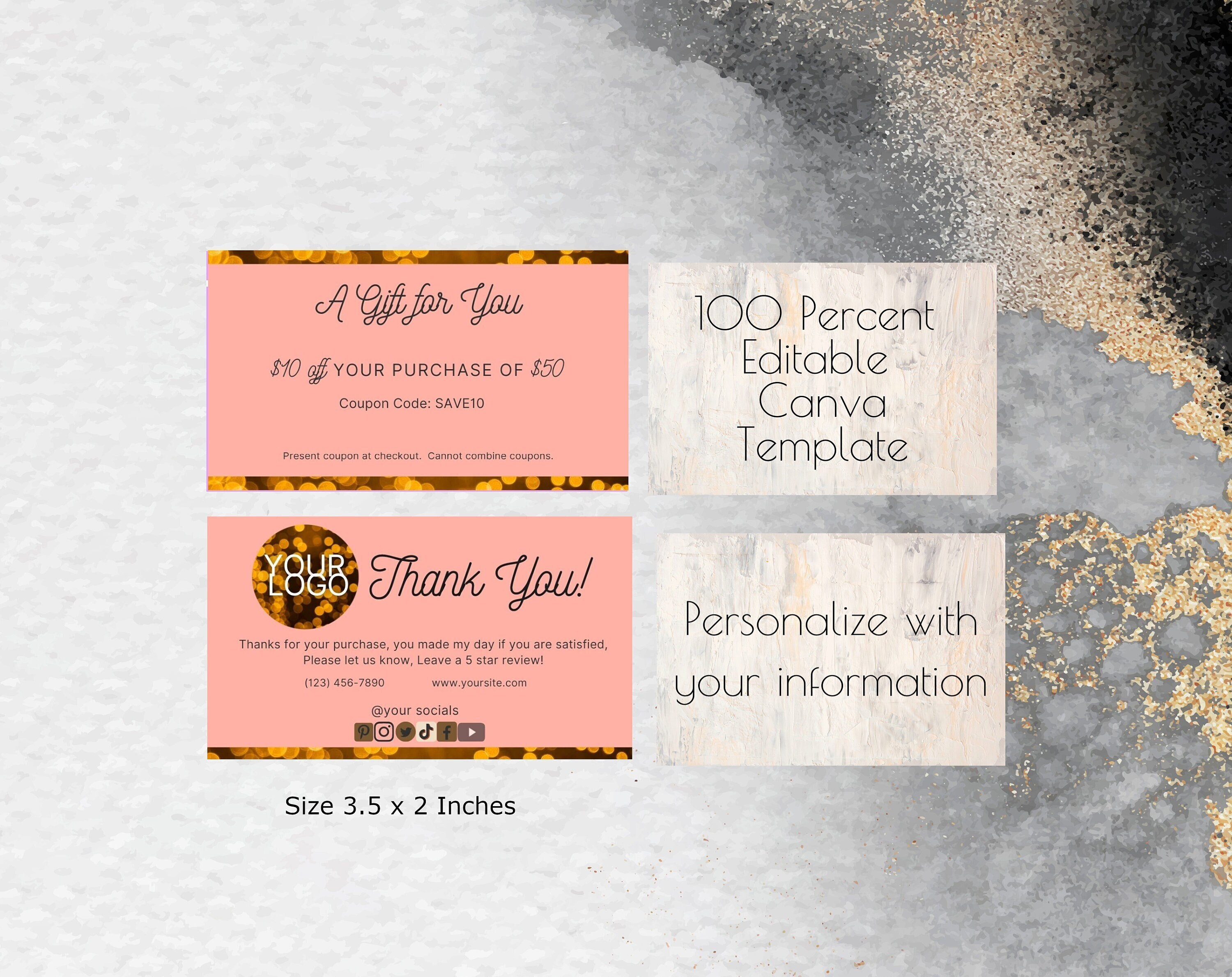 Etsy Store Coupon Thank You for Supporting My Small Business ...