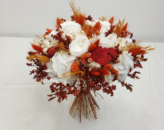 Bouquet da sposa color ambra