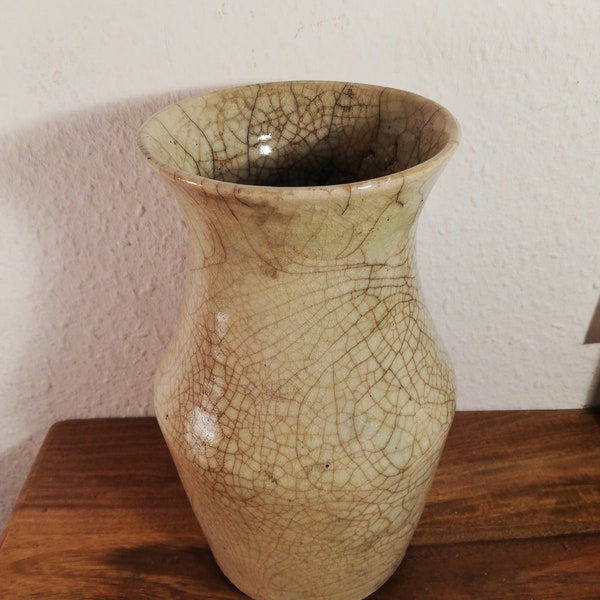 Raku Vase AKAI