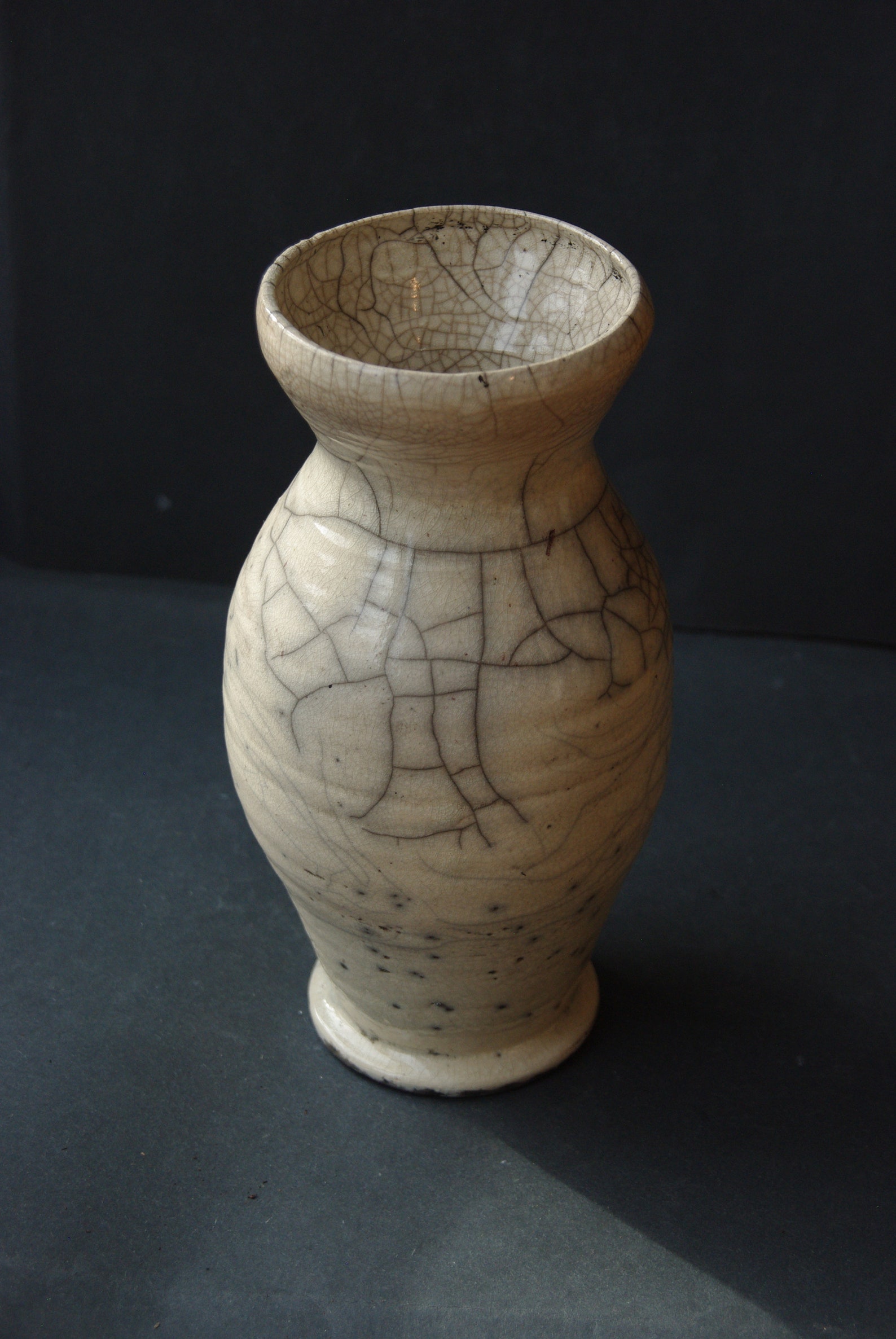 RAKU VASE WEIß Keramik Handgemacht Etsy.de