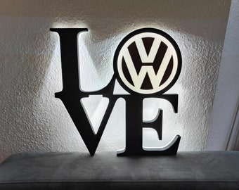 Volkswagen LOVE LED lamp