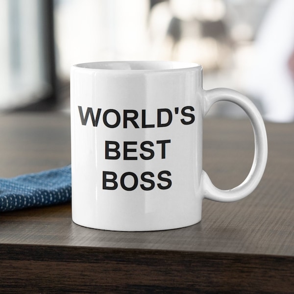 Worlds Best Boss Mug Etsy