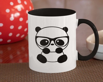 Schattige Kawaii Baby Panda, Animal Kids Cute Coffee Mug (11 of 15oz) - Prachtig cadeau-idee van premium kwaliteit (verkrijgbaar met kleur)