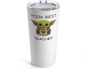 Yoda Best Teacher, vakuumisolerad rostfri 200oz-mugg