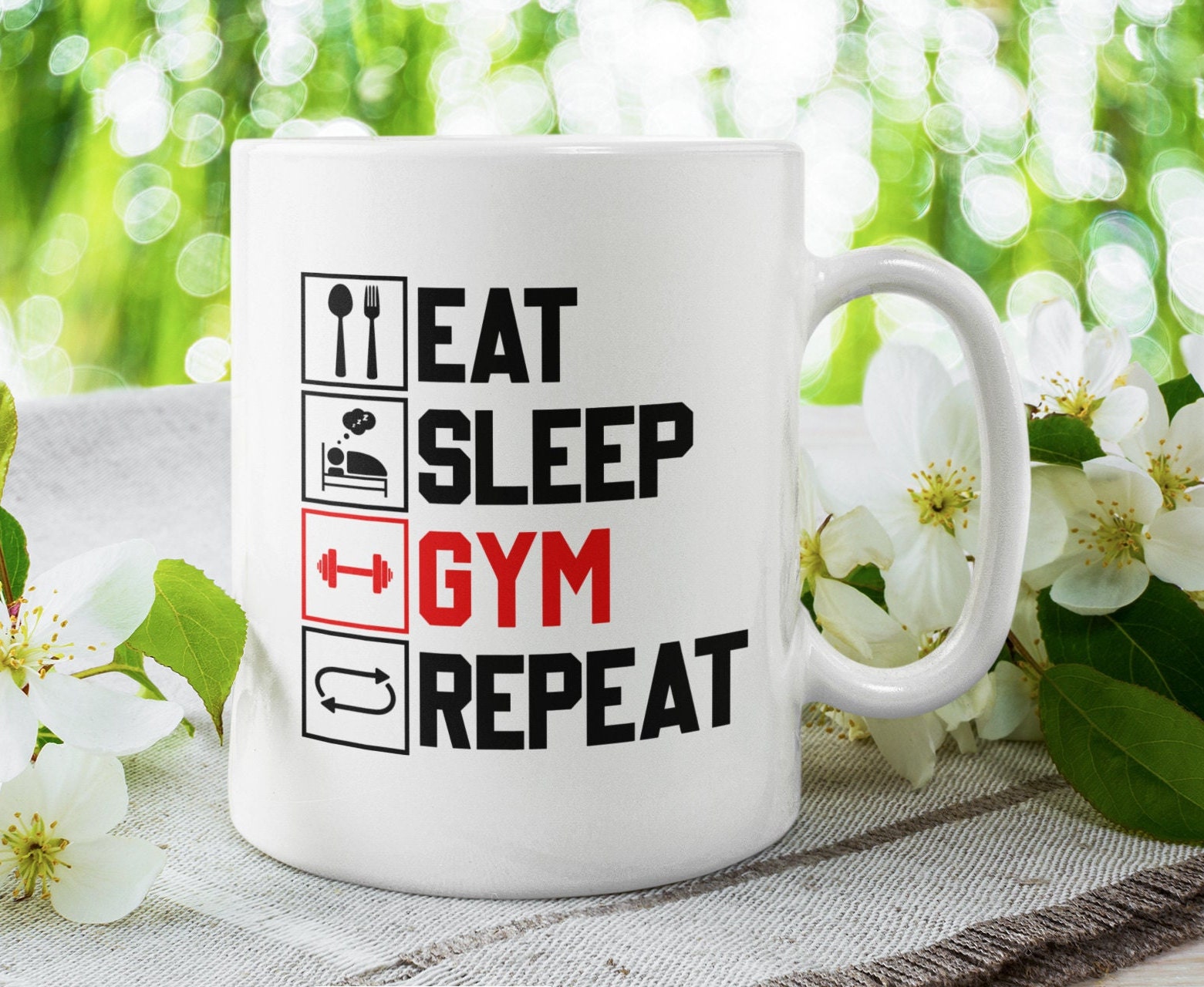 Funny Exercise Gifts - Go to the Gym Coffee Mug - Motivational Quote G –  Cute But Rude