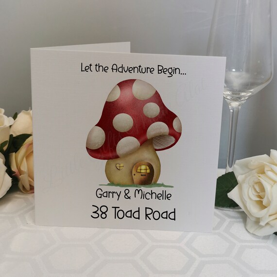 Personalised Toadstool New Home