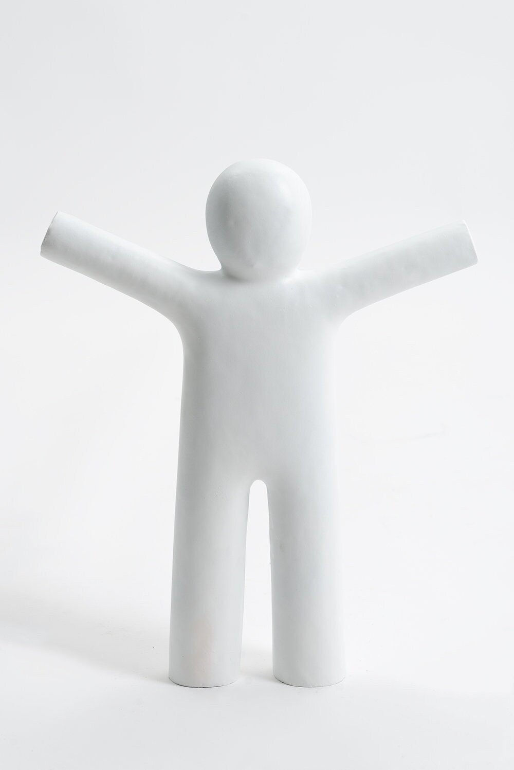 Elmont - 40cm Statue en Résine Bonhomme Taille Xs Coloris Blanc Sculpture Déco Maison Décoration Jar