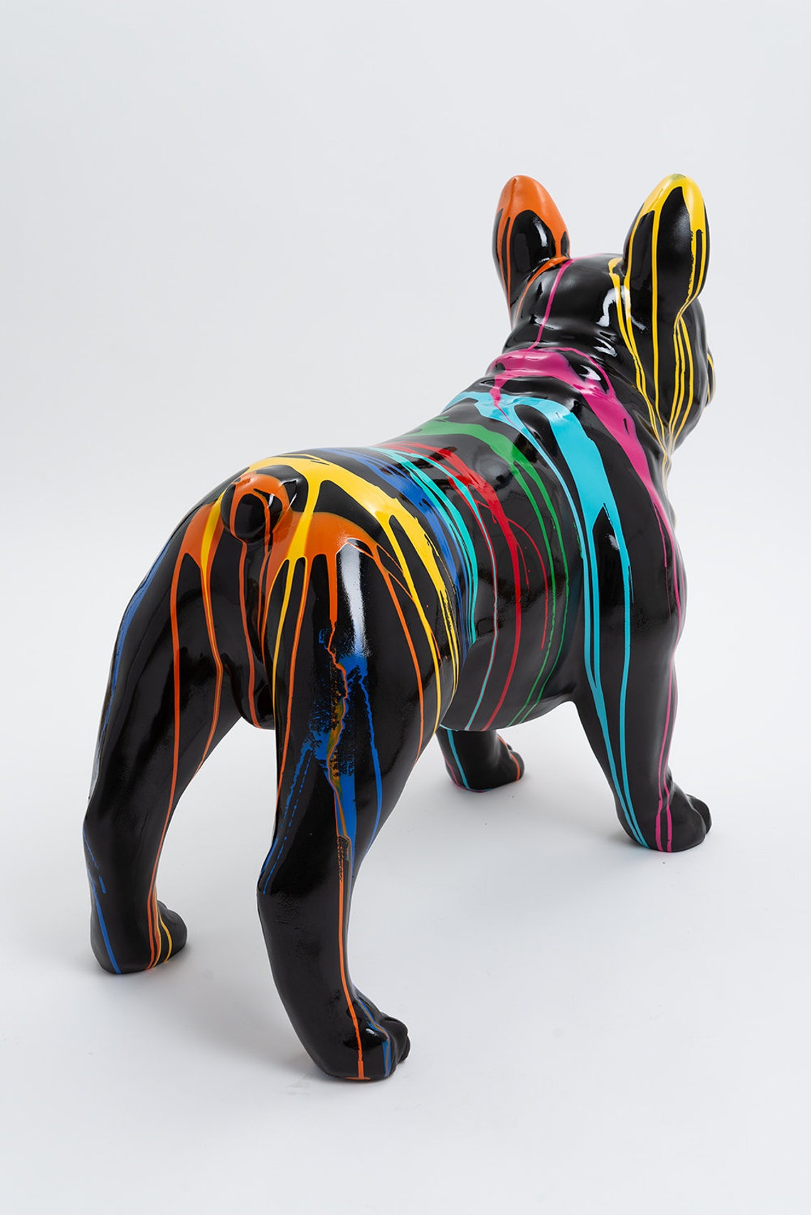 PARIS 90cm HarzStatue Hund Bulldogge Französisch Skulptur Etsy