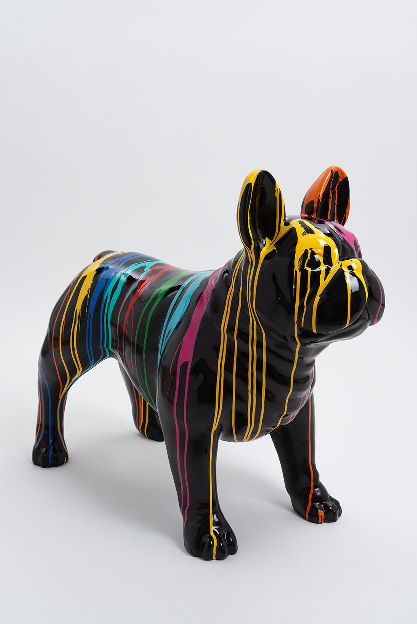 PARIS 90cm HarzStatue Hund Bulldogge Französisch Skulptur Etsy