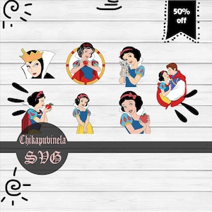 Cartoon Svg, Cricut File, Clipart, Princess Svg, Prince Svg, Bundle, Svg, Png, Eps, Dxf
