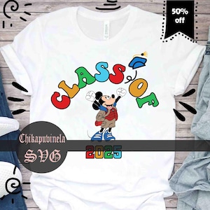Klasse van 2025 Svg, muis afstuderen Svg, afstuderen Svg, terug naar school Svg, Cartoon Svg, Cricut-bestand, Clipart, Svg, Png, Eps, Dxf