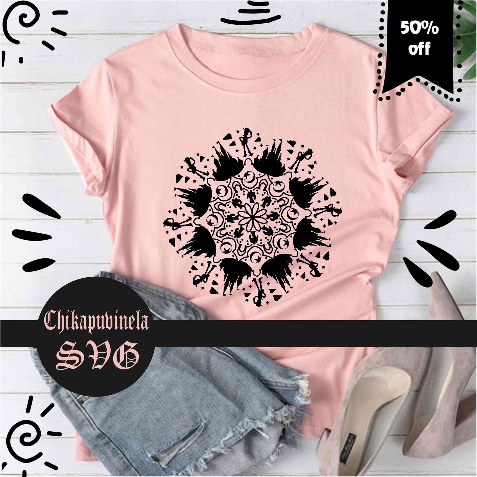 Free Free 192 Disney Mandala Svg SVG PNG EPS DXF File