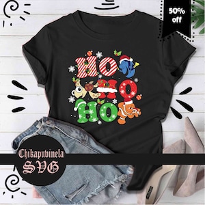 Hohoho Svg, Fish And Turtle Svg, Funny Characters Svg, Christmas Svg, Cricut file, Clipart, Svg, Png, Eps, Dxf