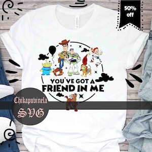 Masz we mnie przyjaciela SVG, Cartoon SVG, Cricut File, Clipart, SVG, Png, Eps, Dxf