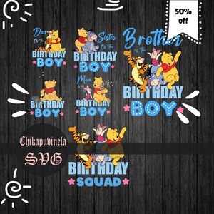 Paquete family birthday boy svg, birthday svg, cricut file, clipart, svg, png, eps, dxf