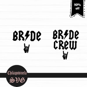 Sposa SVG, Matrimonio Svg, File taglio matrimonio, Equipaggio sposa Svg, Sposo Svg, Clipart matrimonio, Cricut, Silhouette Cut Files, Rock n Roll Svg, Png