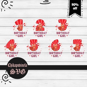Bundle Family Birthday Girl Svg, Birthday svg, Cricut File, Clipart, svg, png, eps, dxf