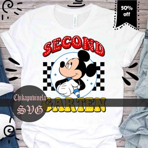 Tweede leerjaar Svg, muis 2e leerjaar Svg, school Svg, terug naar school Svg, Cartoon Svg, Cricut-bestand, Clipart, Svg, Png, Eps, Dxf