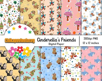 Vrienden Naadloos Patroon, Digitale Papers, Scrapbook Papers, Patroonpapier, Achtergrond, Behang, Patroon, 12*12inches -300dpi