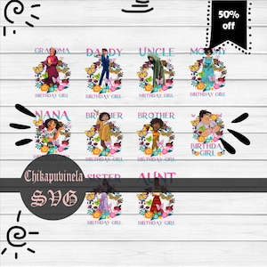 Bundle Family Birthday Girl Png,  Birthday Png, Png Images Digital 300dpi