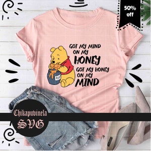 Got My Mind On My Honey And My Honey On My Mind Svg, Cricut file, Clipart, Svg, Png, Eps, Dxf