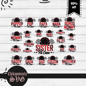 Pit Crew Race Car svg, Bundle, Family svg, cricut file, clipart, svg, png, eps, dxf