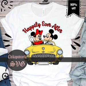 Happily Ever After Love Svg, muis Svg, cartoon Svg, Cricut-bestand, Clipart, Svg, Png, Eps, Dxf