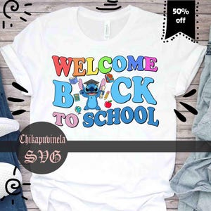 Welcome Back To School Svg,  Back To School Svg, Cartoon Svg, Cricut File, Clipart, Svg, Png, Eps, Dxf