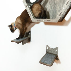 Wall step Cat ladder, Cat furniture, Cat shelf, Cat tree furniture