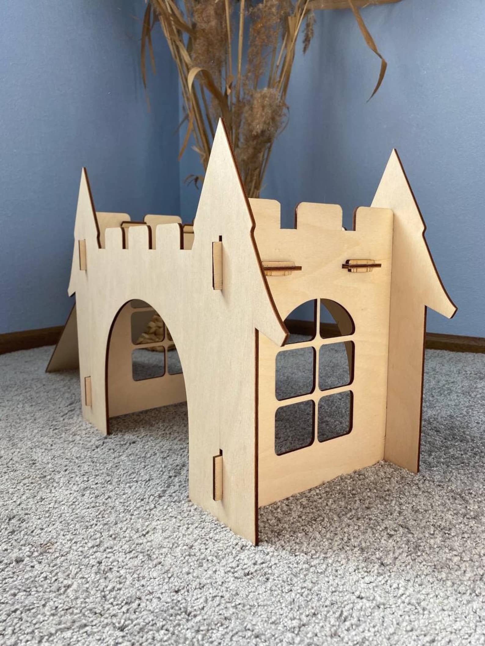 Wooden Rabbit House Bunny Castle Etsy Australia