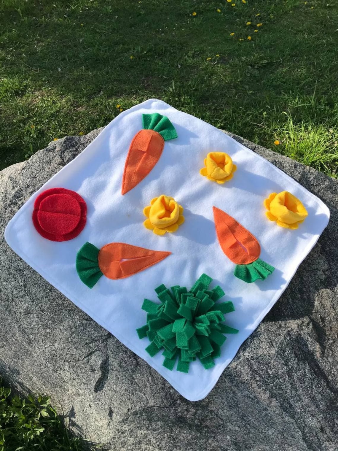 Bunny Rabbit Snuffle Mat Guinea Pig Toy Foraging Blanket Etsy