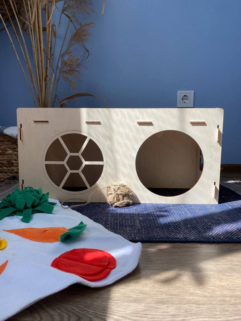 Wooden Rabbit House Bunny Castle Etsy