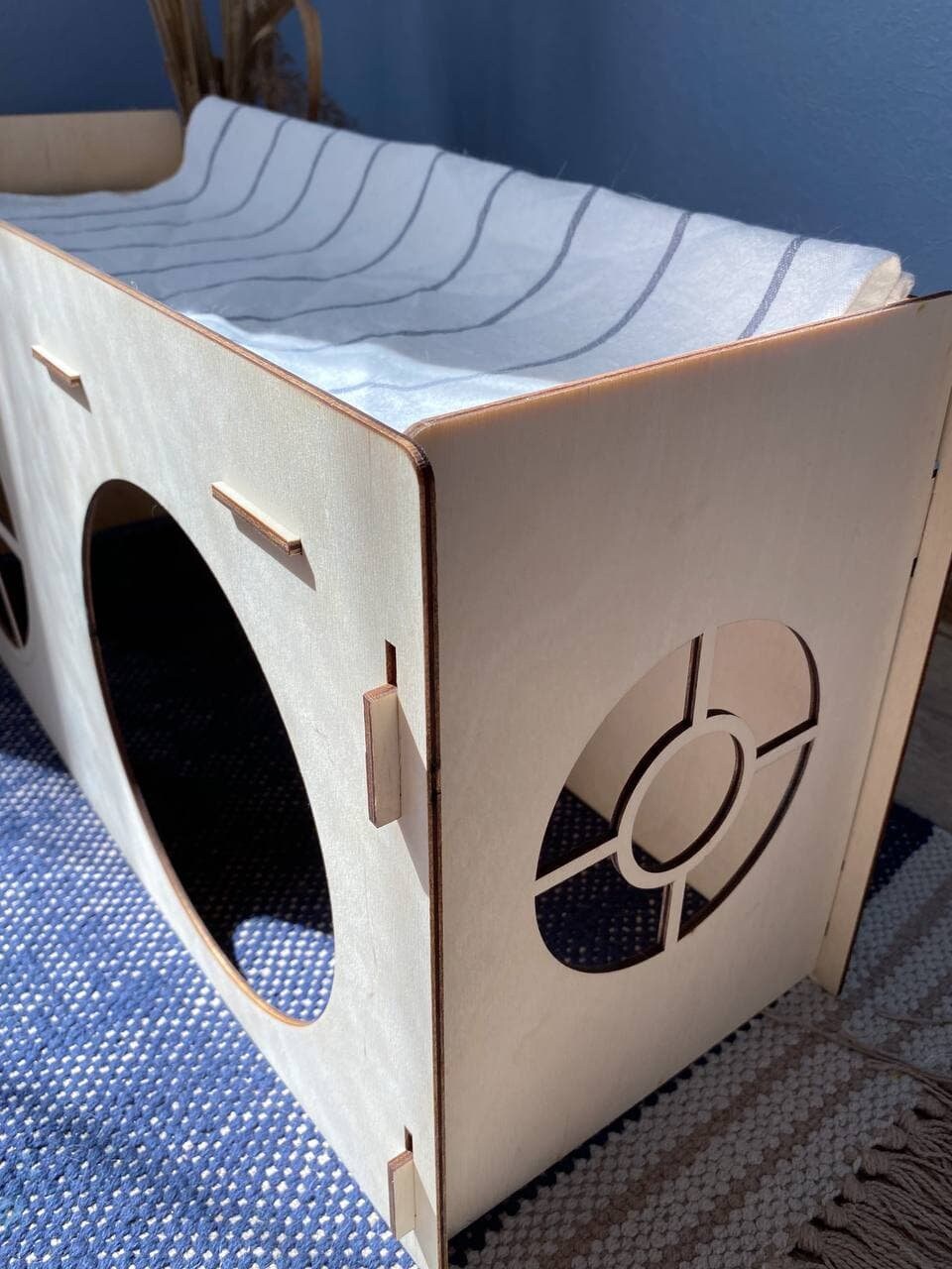 Wooden rabbit house bunny castle Etsy