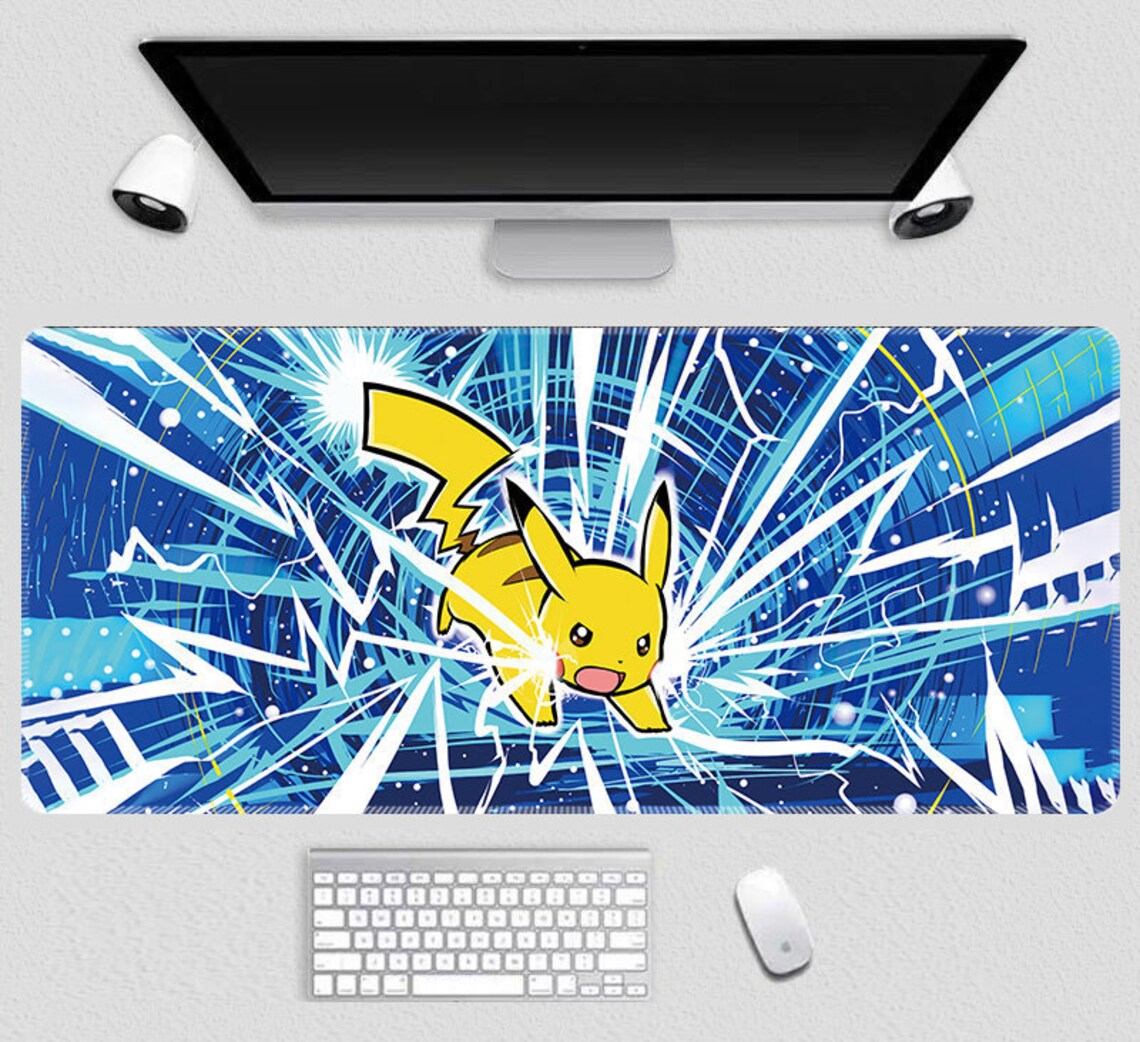 POKEMON Pikachu Oversized Desk Mat Mouse Pad CUSTOM Orders Etsy