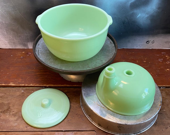 Vintage Jadeite Sunbeam Juicer Part 1930s Green Glass Despat 87228 No